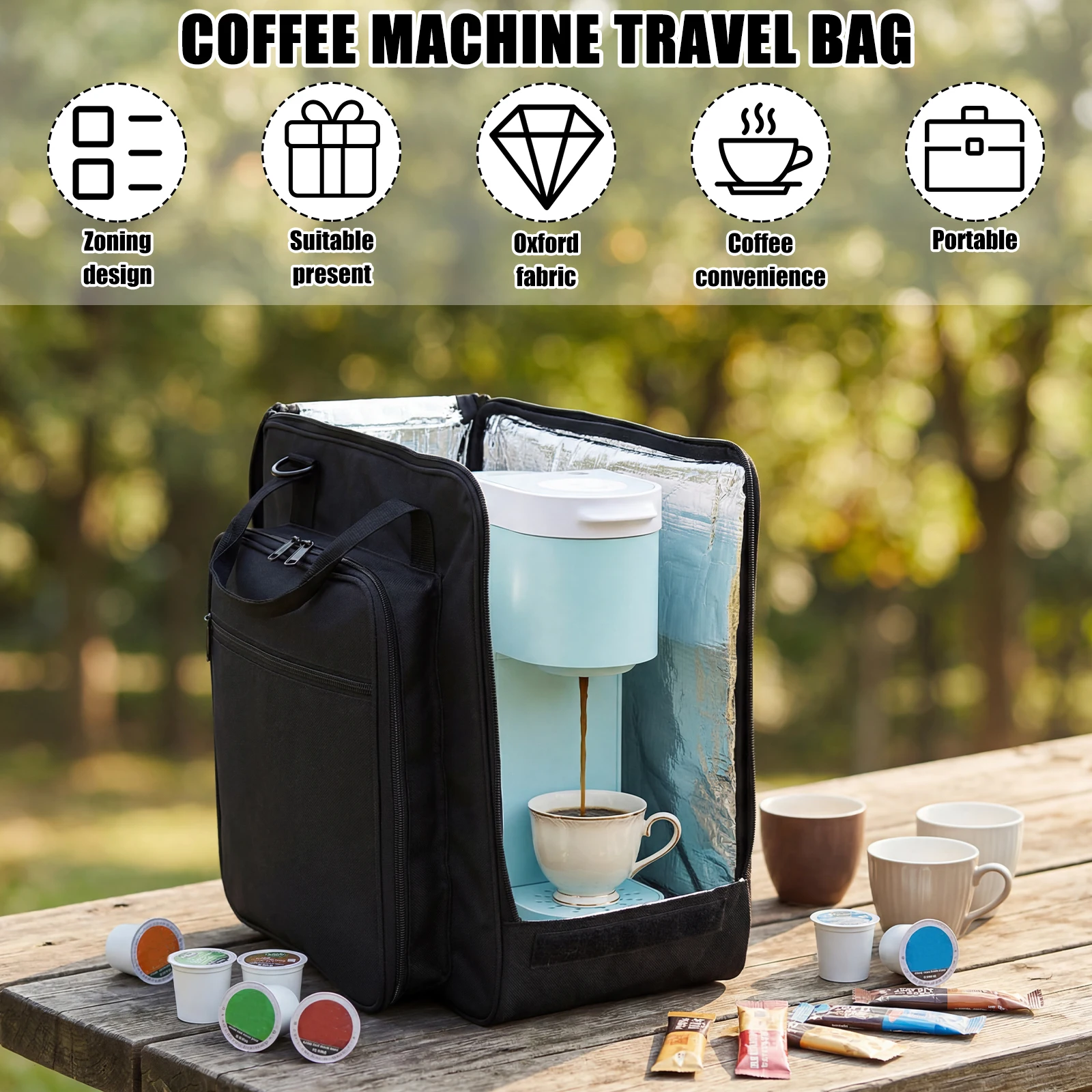 حقيبة حمل ماكينة القهوة للسفر، - مراجعة Coffee Equipment Bag وسعره