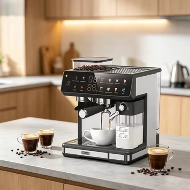 ماكينة إسبريسو يدوية خفيفة الو - مراجعة Pressure Gauge Espresso وسعره