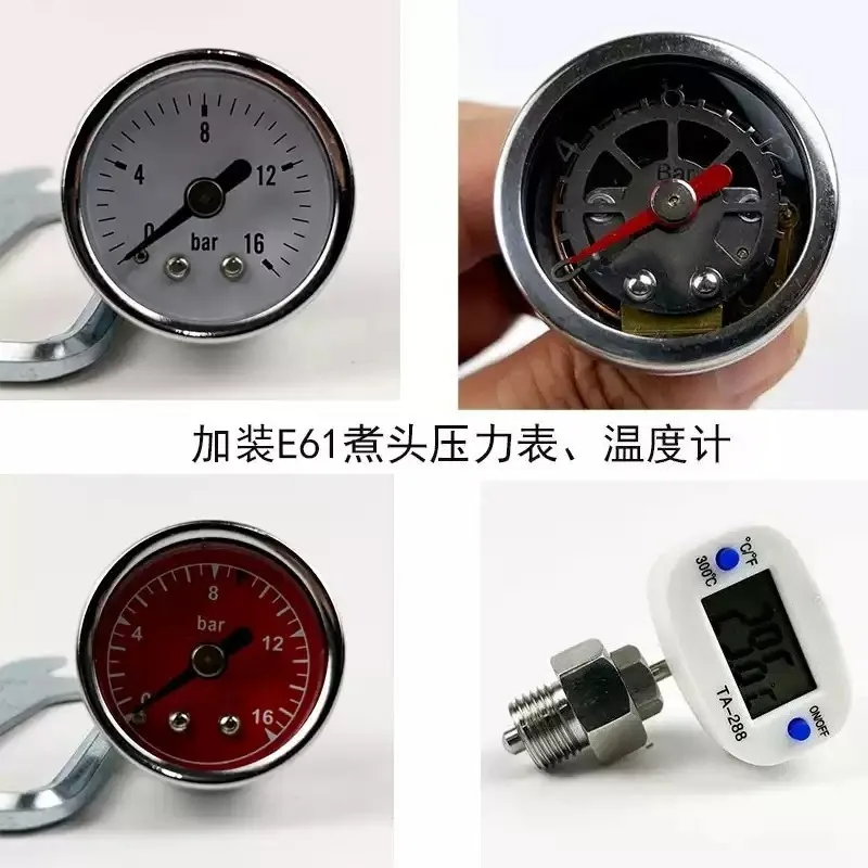 مقياس ضغط ودرجة حرارة رأس المج - مراجعة Pressure Gauge Espresso وسعره