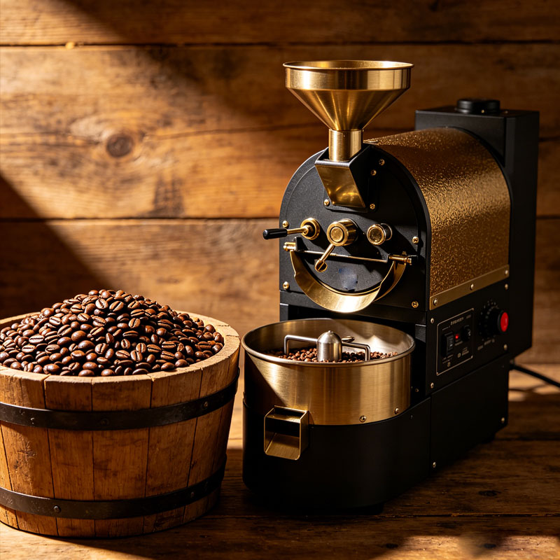 محمصة قهوة تجارية على شكل أسطو - مراجعة Coffee Equipment For Business وسعره