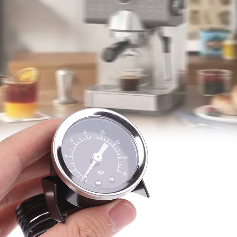 مقياس ضغط عالي 16 بار مناسب لآ - مراجعة Pressure Gauge Espresso وسعره