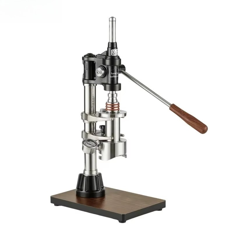 ماكينة إسبريسو يدوية تعمل بالض - مراجعة Pressure Gauge Espresso وسعره
